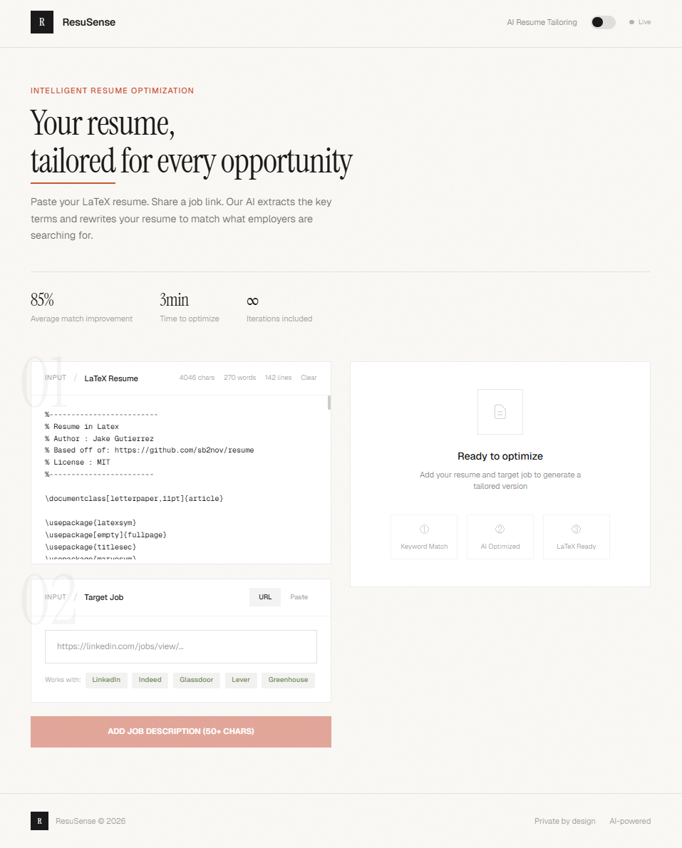 ResuSense screenshot